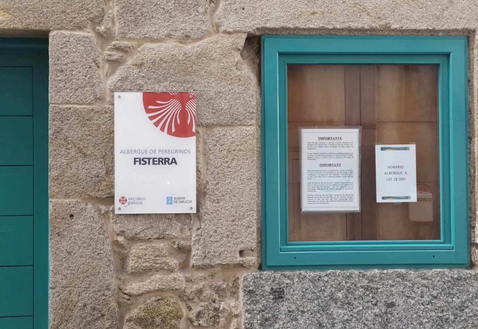 Albergue Fisterra camino finisterre muxia entrada